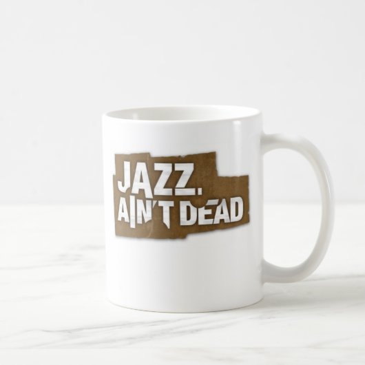 Le JAZZ N'EST PAS tasse MORTE de logo (Droite)