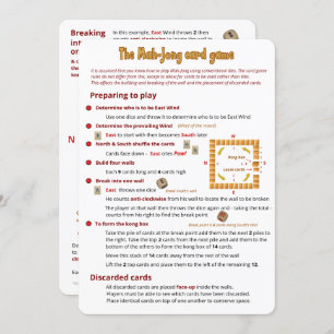 Le jeu de cartes Mah-Jong - Différences