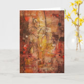 Le jeu de mon coeur ficelle la carte de voeux (Fleur jaune)