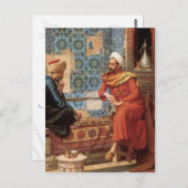 Le jeu d'échecs en détail carte postale (Devant / Derrière)