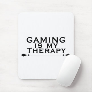 Le jeu est ma thérapie Tapis de souris pour joueur