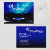 Le jockey de disque DJ Party matraquant le carte (Devant / Derrière)