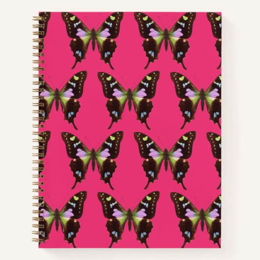 Le joli Carnet à couvercle rigide papillon (Devant)