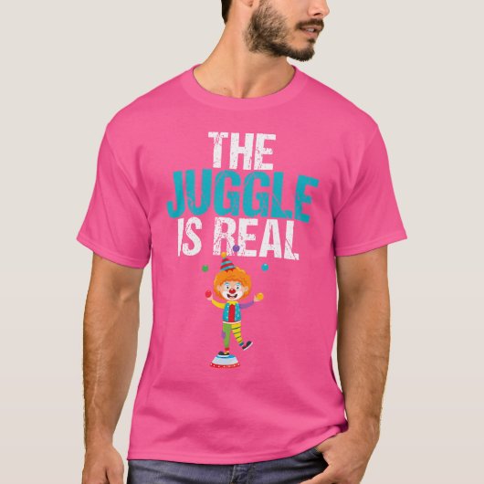 Le jonglage est réel Tshirt de jonglage Cirque Uni (Devant)