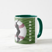 Le joueur de baseball Mug avec son nom (Devant droit)
