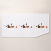 Le joueur de basket joue à la serviette de bain (Serviette de bain)