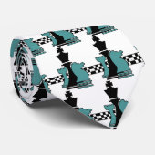 Le joueur de jeu d'échecs rapièce la cravate (Roulé)