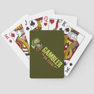 Le joueur leurre des cartes de jeu de bicyclette