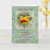 Le jour de mère, religieux, fleurs, carte de (Fleur jaune)