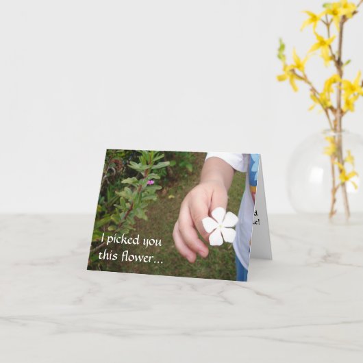 Le jour de mère tardif * carte (Fleur jaune)