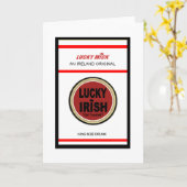 Le jour de St Patrick, carte irlandaise (Fleur jaune)