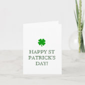 LE JOUR DE ST PATRICK HEUREUX ! carte (Devant)