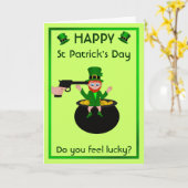 Le jour de St Patrick vous sentez la carte de (Fleur jaune)