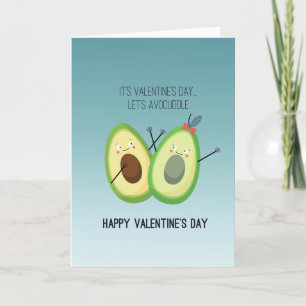 LE JOUR DE VALENTINE ÉVITONS Carte de vœux