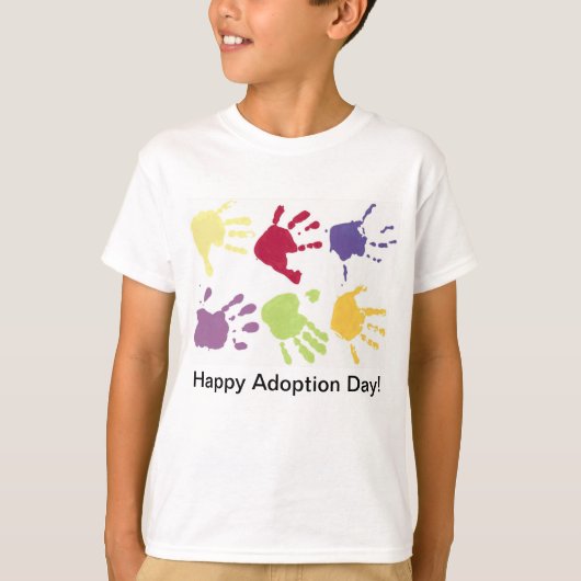 Le jour heureux d'adoption badine le T-shirt (Devant)