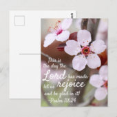 "Le Jour Où Le Seigneur A Fait..." Carte postale (Devant / Derrière)