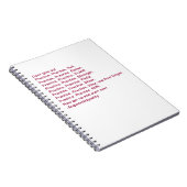 Le journal de l'auteur avec la motivation fébrile (Côté Droit)