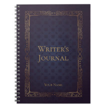 Le journal de l'auteur élégant personnalisé