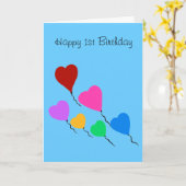 Le joyeux ęr anniversaire monte en ballon la carte (Fleur jaune)