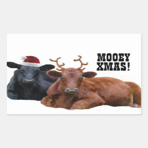 Le Joyeux Noël de Mooey effraye des autocollants