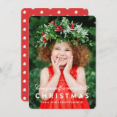 Le Joyeux petit Noël a recouvert le carte photo de (Devant / Derrière)