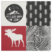 Le joyeux tissu de camper (Échantillon)