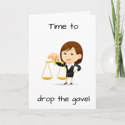 **LE JUGE** CÉLÈBRE LA CARTE "SON ANNIVERSAIRE" (Devant)