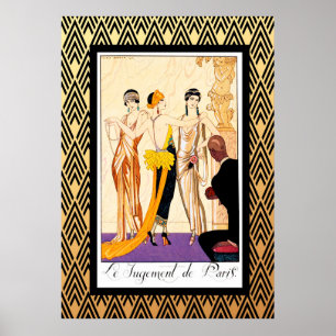 Le Jugement de Paris Art Deco Poster