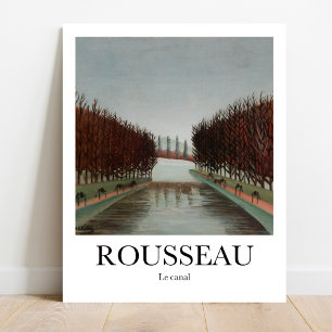 Le kanaal van Henri Rousseau Poster