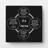 Le karma... Plaque (Devant)