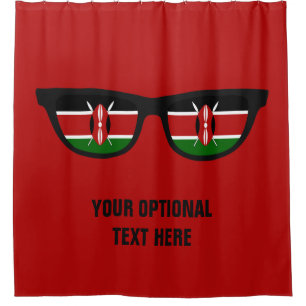 Le Kenyan ombrage le rideau en douche fait sur