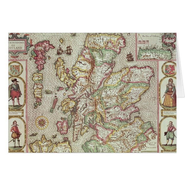 Le Kingdome de l'Ecosse, gravé par Jodocus (Devant horizontal)