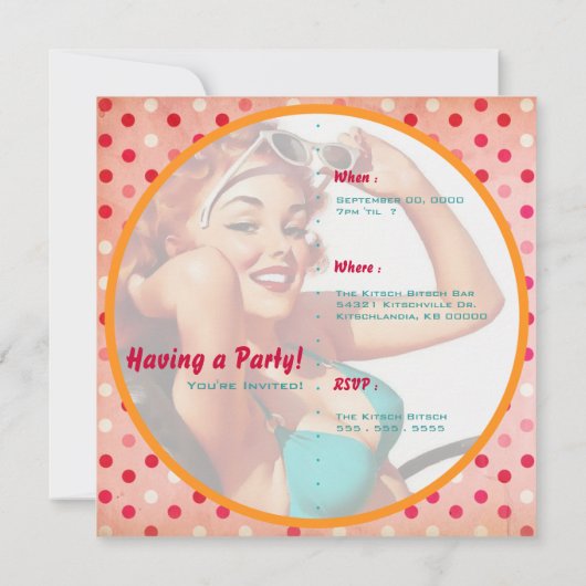 Le Kitsch Bitsch : TOUTE invitation de partie (Dos)