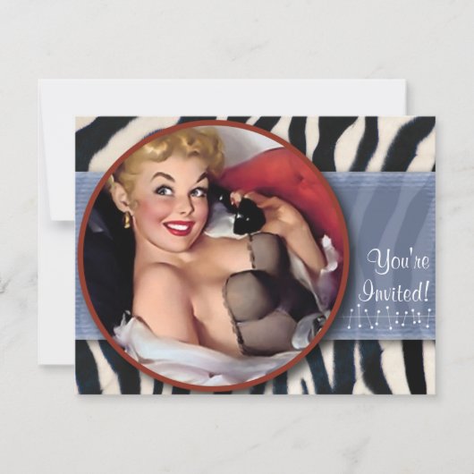 Le Kitsch Bitsch : TOUTES LES Invitations / Zebra (Devant)