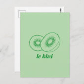 le kiwi briefkaart (Voorkant / Achterkant)