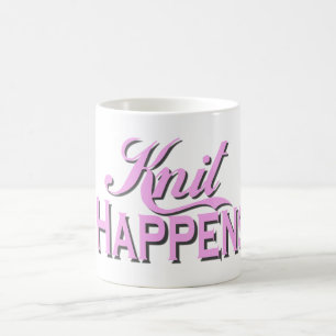 Le Knit se produit tasse de café