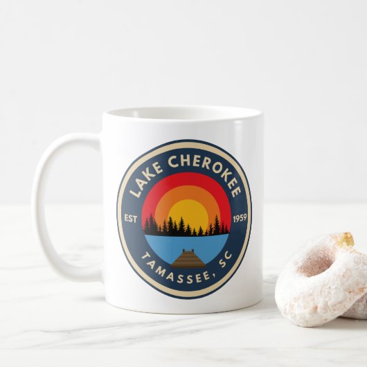 Le lac Cherokee Mug (Avec donut)