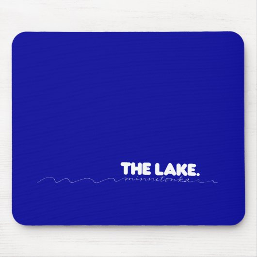 Le lac - Minnetonka, tapis de souris (Devant)