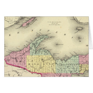 Le Lac Supérieur Et La Partie Nord Du Michigan