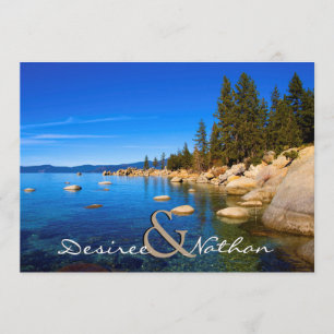 Le lac Tahoe Faire-part de mariage