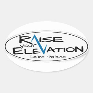 Le lac Tahoe - soulevez votre autocollant d'ovale