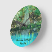 Le lamantin jaillit horloge murale de la Floride (Angle)