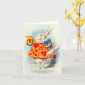Le Lapin dans Alice au Pays des Merveilles ~ Carte (Fleur jaune)
