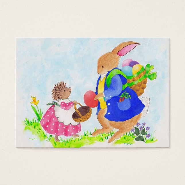 Le lapin de Pâques et le hérisson de Heddy (Devant)