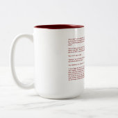 Le lapin de velventine - quel est vrai ? Tasse (Gauche)