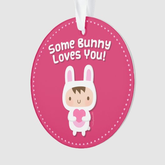 Le lapin mignon vous aime confession d'amour (devant)