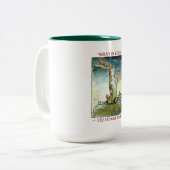 Le lapin Velveteen - Mug bicolore (Devant gauche)