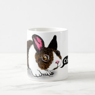 Le lapin veulent la tasse de carotte