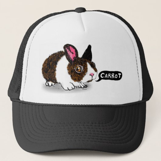 Le lapin veulent le casquette de carotte (Devant)