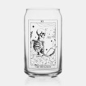 "Le Lecteur" Skeleton Tarot Card (Recto)